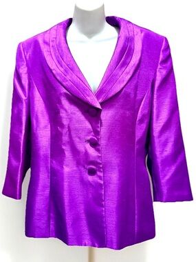 💜Vibrant Satin Suit Blazer💜